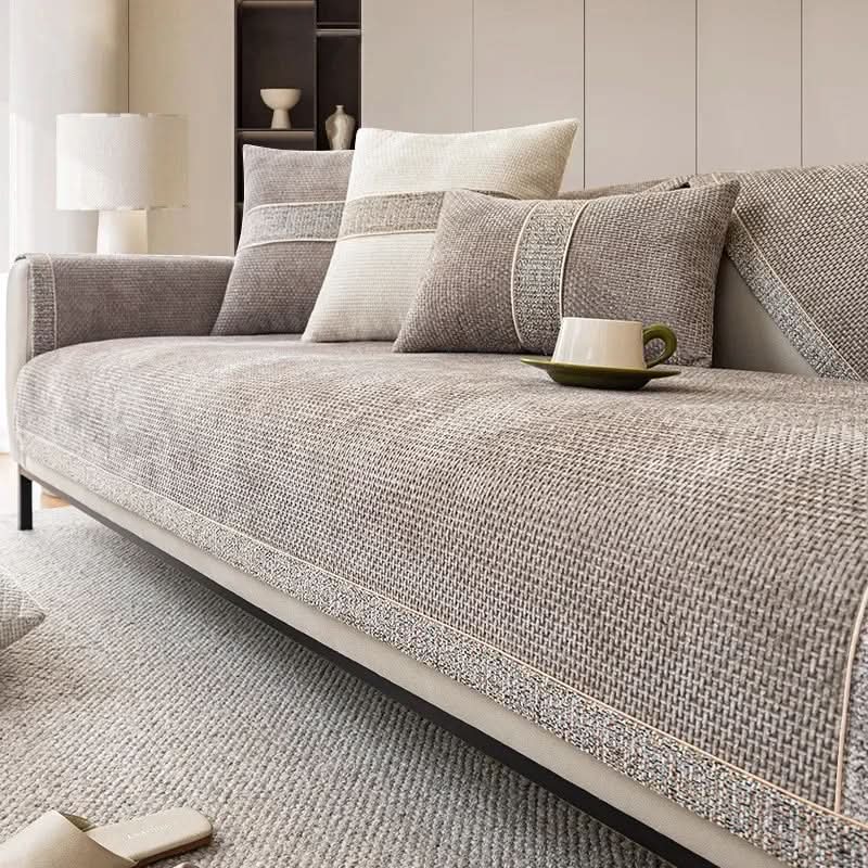 Sofa Cover Non-Slip Linen-Texture Machine Washable