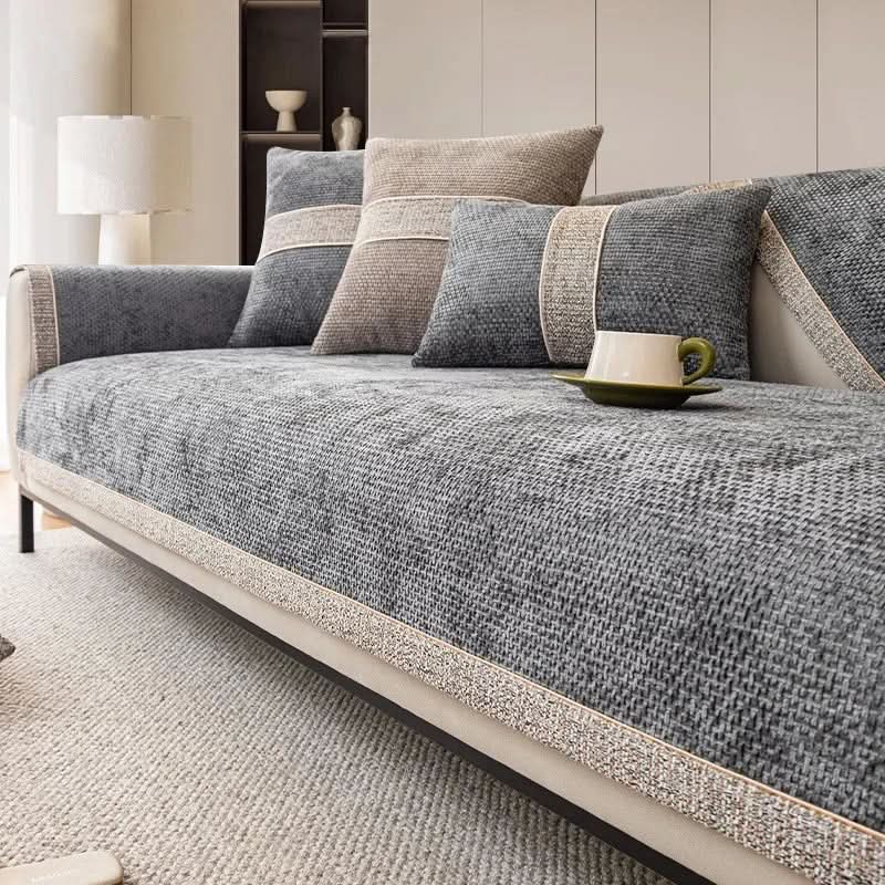 Sofa Cover Non-Slip Linen-Texture Machine Washable