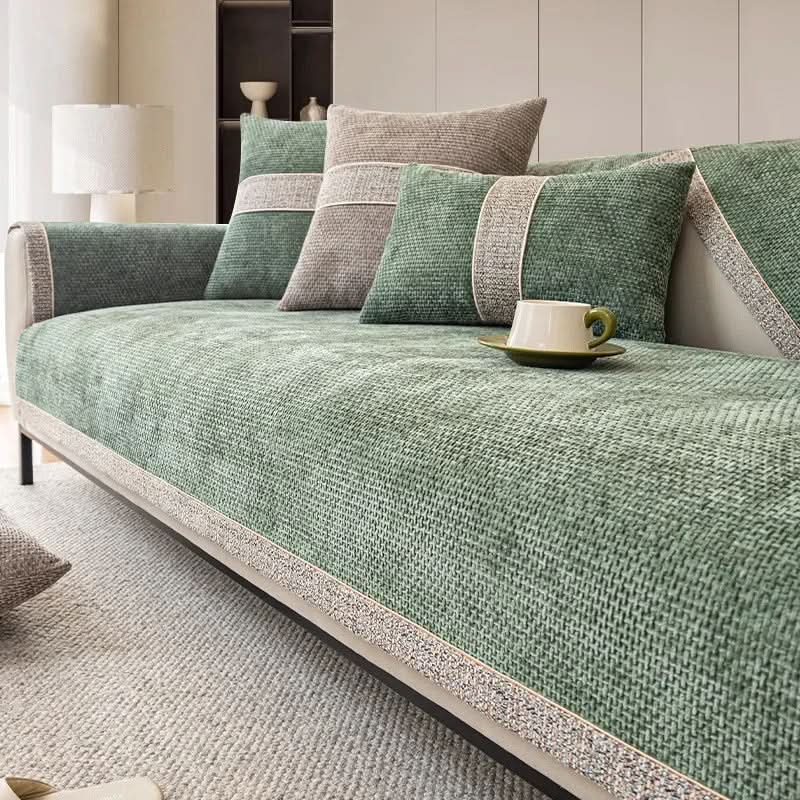 Sofa Cover Non-Slip Linen-Texture Machine Washable