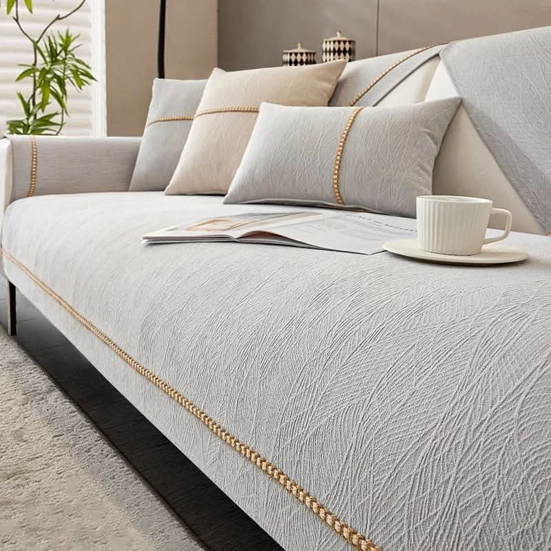 Sofa Cover Non-Slip Linen-Texture Machine Washable