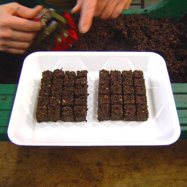 Soil Block Maker Zinc-Plated Steel Makes 20 Blocks