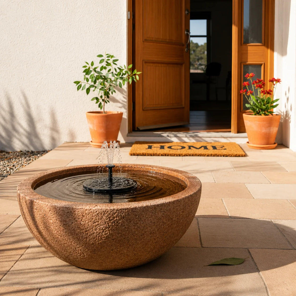 Solar Fountain Pump Floating Solar-Powered Interchangeable Spray Heads