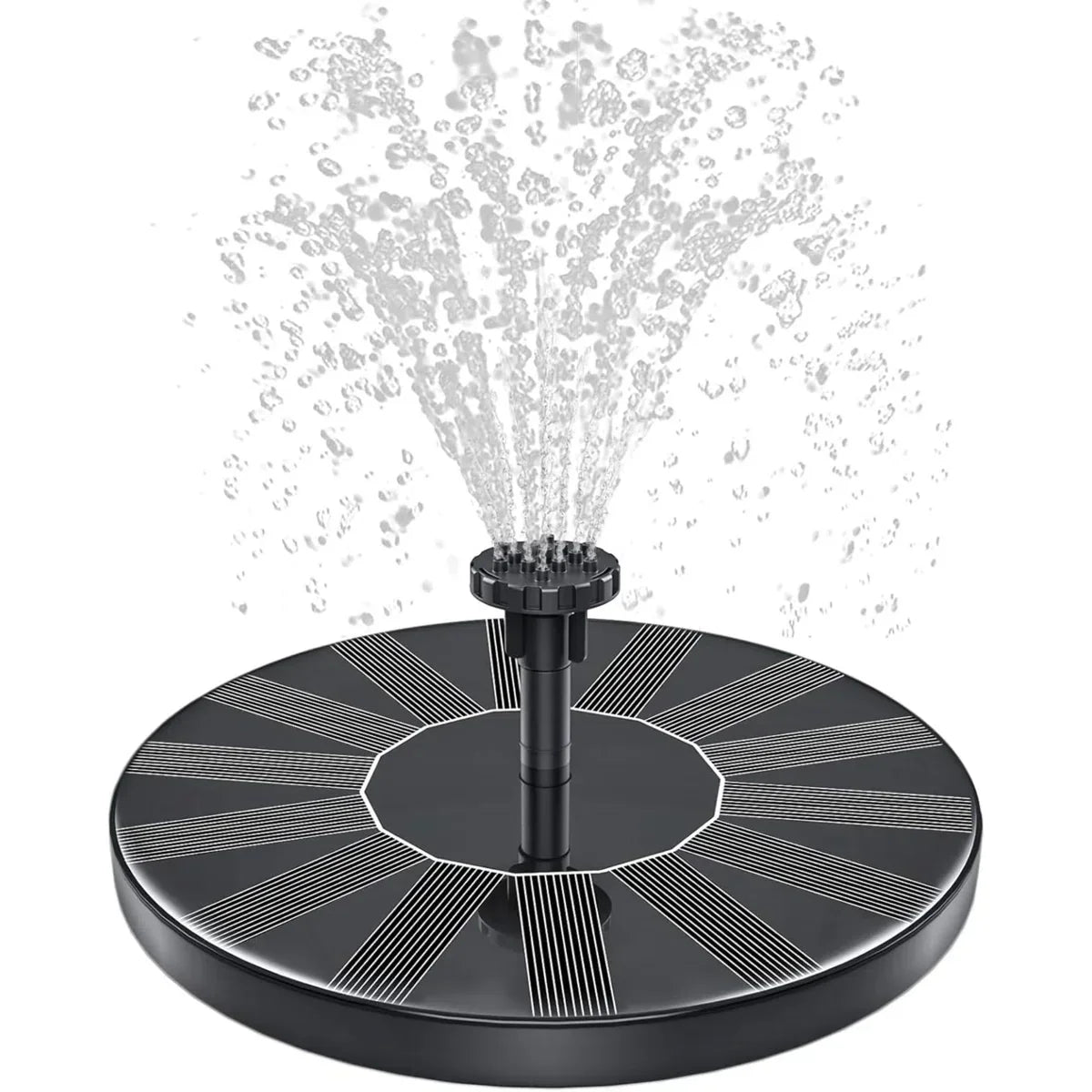 Solar Fountain Pump Floating Solar-Powered Interchangeable Spray Heads