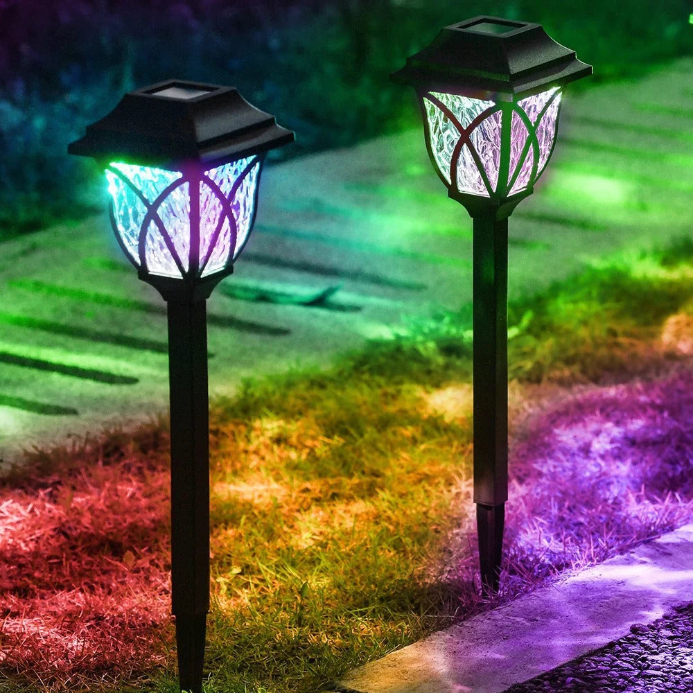 Solar Pathway Lights Water-Ripple LED Set of 6