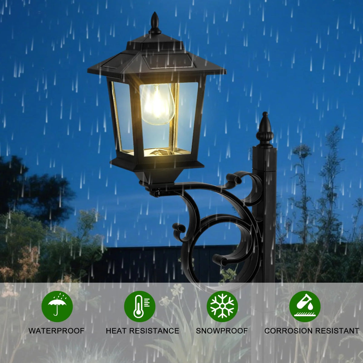 Solar Planter Light Solar-Powered IP65 Waterproof