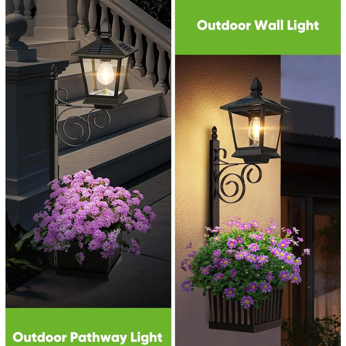 Solar Planter Light Solar-Powered IP65 Waterproof