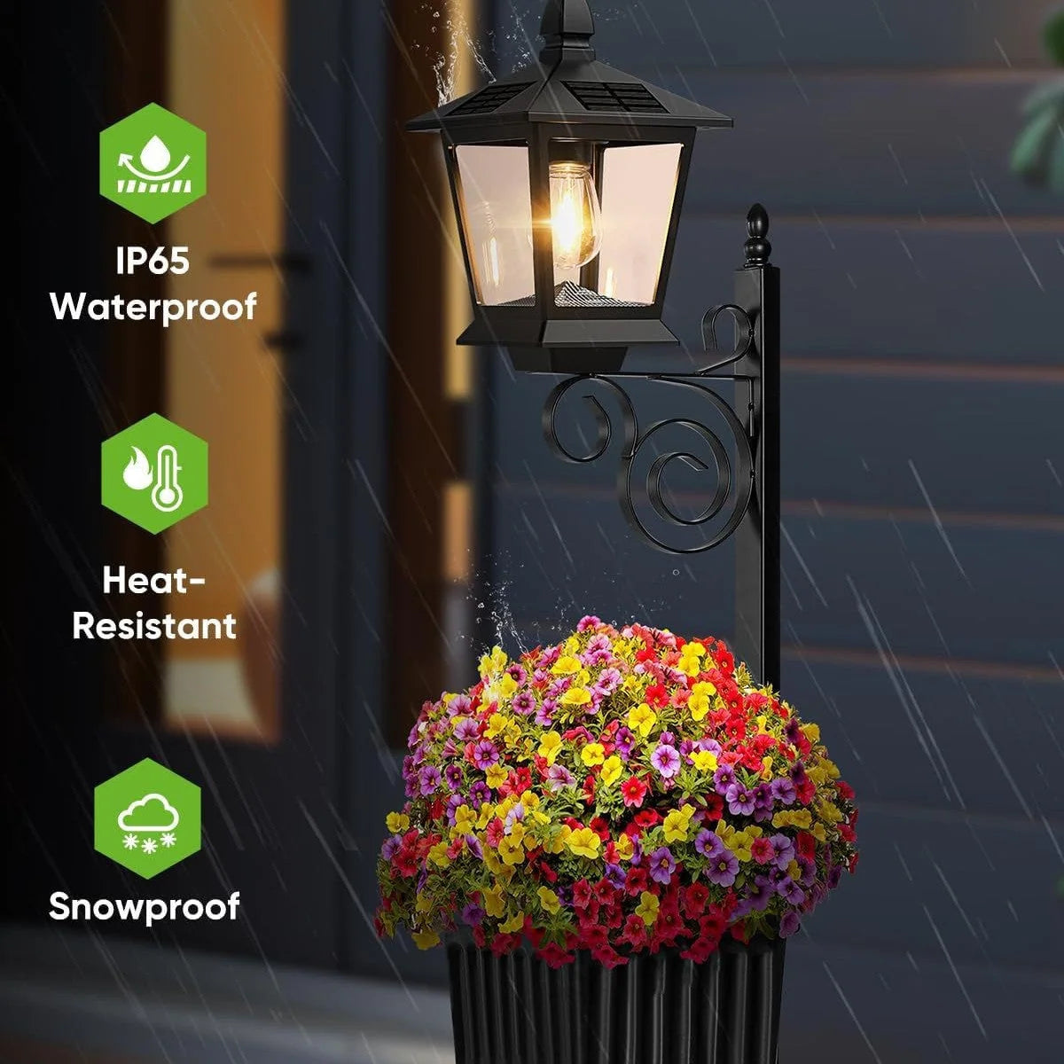 Solar Planter Light Solar-Powered IP65 Waterproof