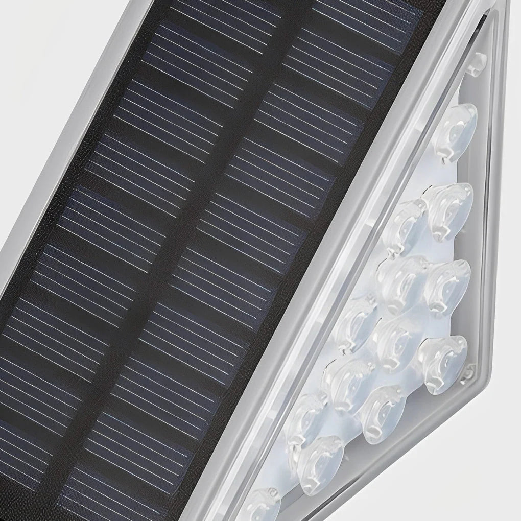 Solar Step Lights Solar-Powered Auto Dusk Activation Weather-Resistant