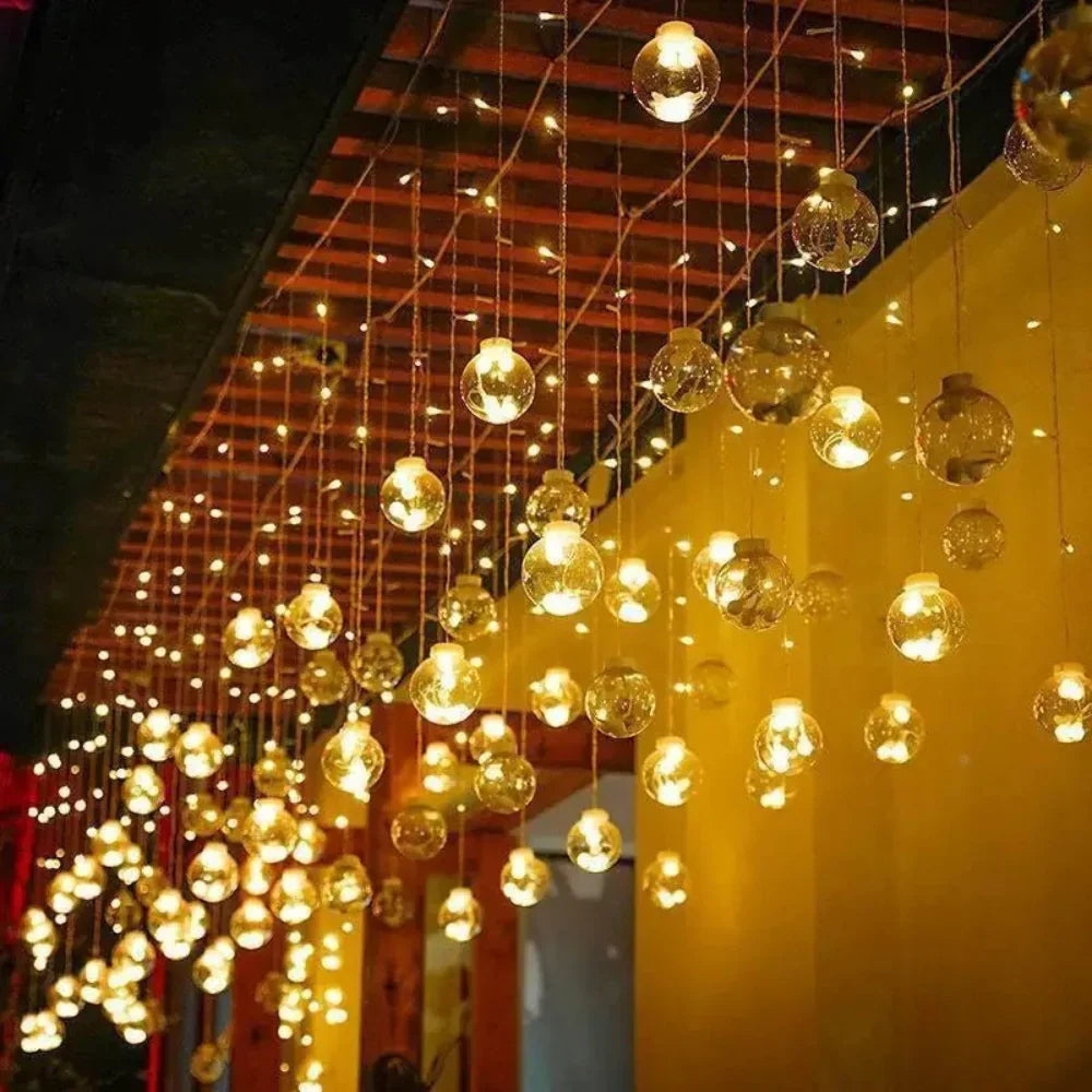 Solar String Lights Solar-Powered Dusk-to-Dawn IP67 Waterproof