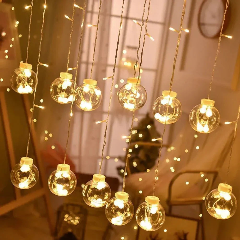 Solar String Lights Solar-Powered Dusk-to-Dawn IP67 Waterproof