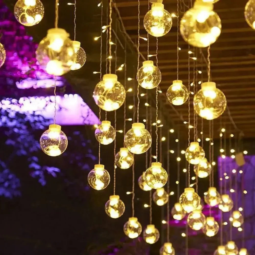 Solar String Lights Solar-Powered Dusk-to-Dawn IP67 Waterproof