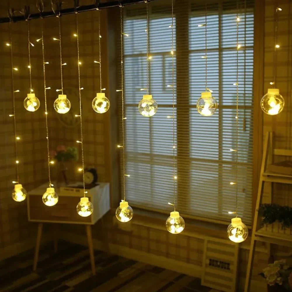 Solar String Lights Solar-Powered Dusk-to-Dawn IP67 Waterproof