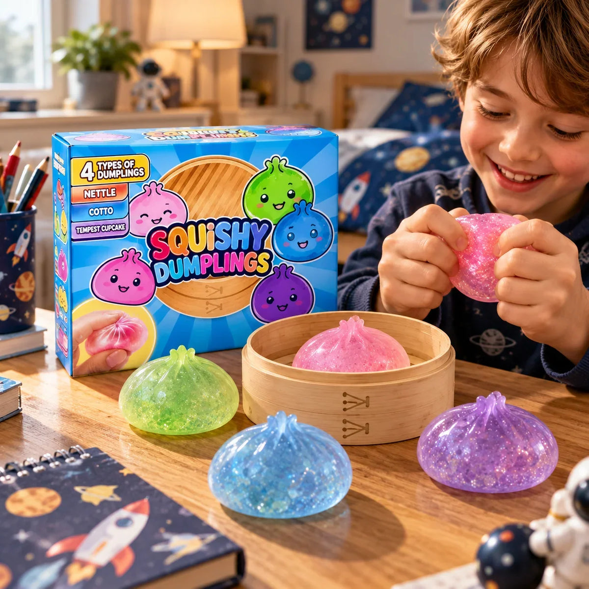 Squishy Toy Advent Calendar Dumpling Slow-Return Foam 24-Piece Set