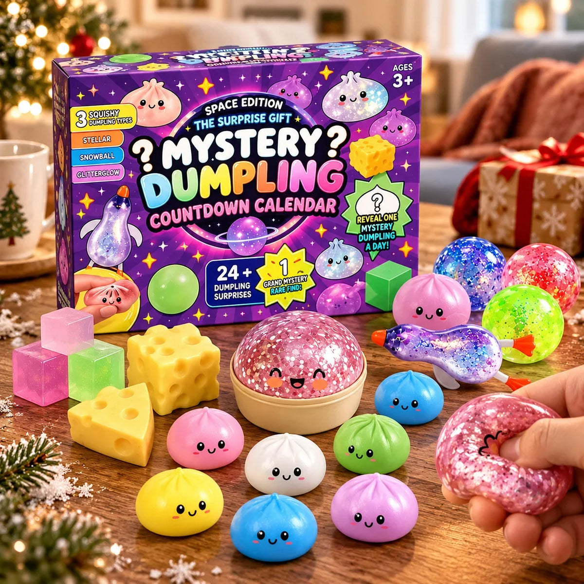 Squishy Toy Advent Calendar Dumpling Slow-Return Foam 24-Piece Set