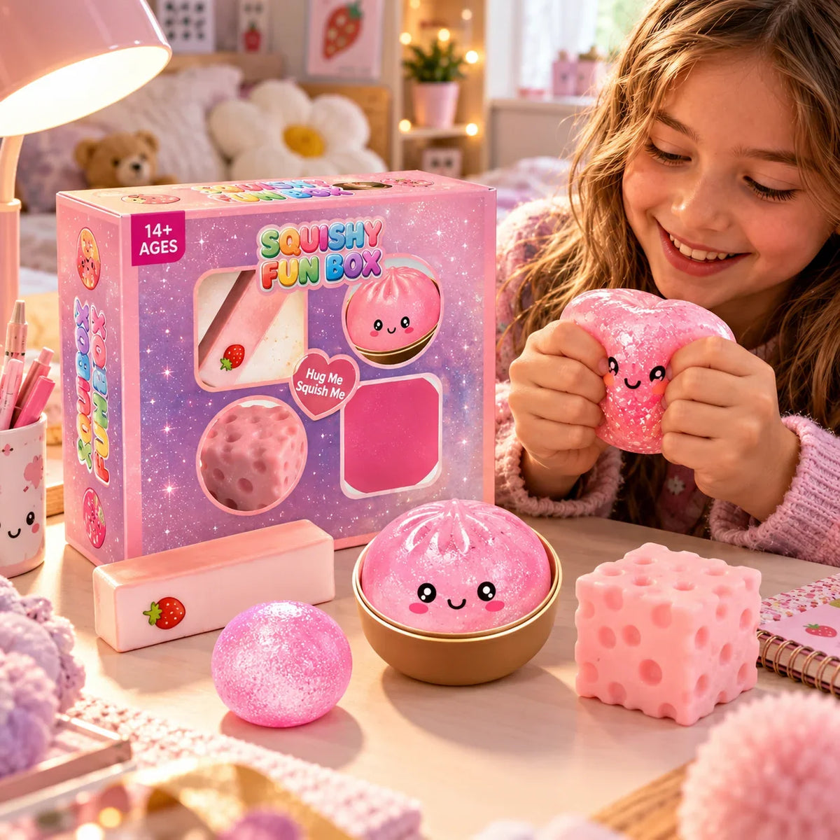 Squishy Toy Advent Calendar Dumpling Slow-Return Foam 24-Piece Set