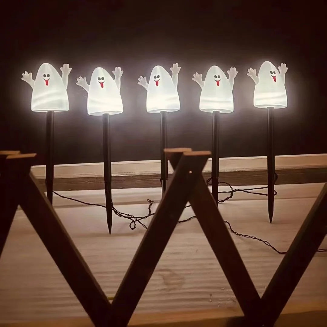 Stake Lights Solar-Powered Halloween Set of 5