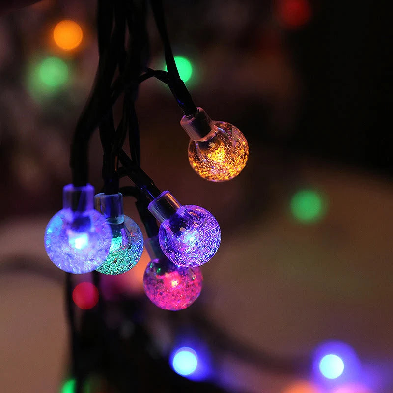 String Lights Solar Powered Automatic Dusk Sensor IP65 Waterproof