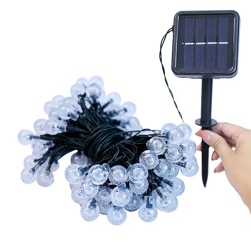 String Lights Solar Powered Automatic Dusk Sensor IP65 Waterproof