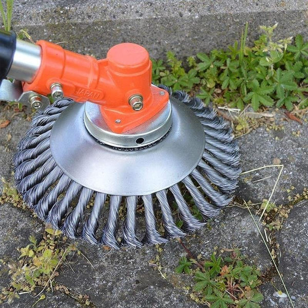 String Trimmer Brush Head Carbon Steel Bristles
