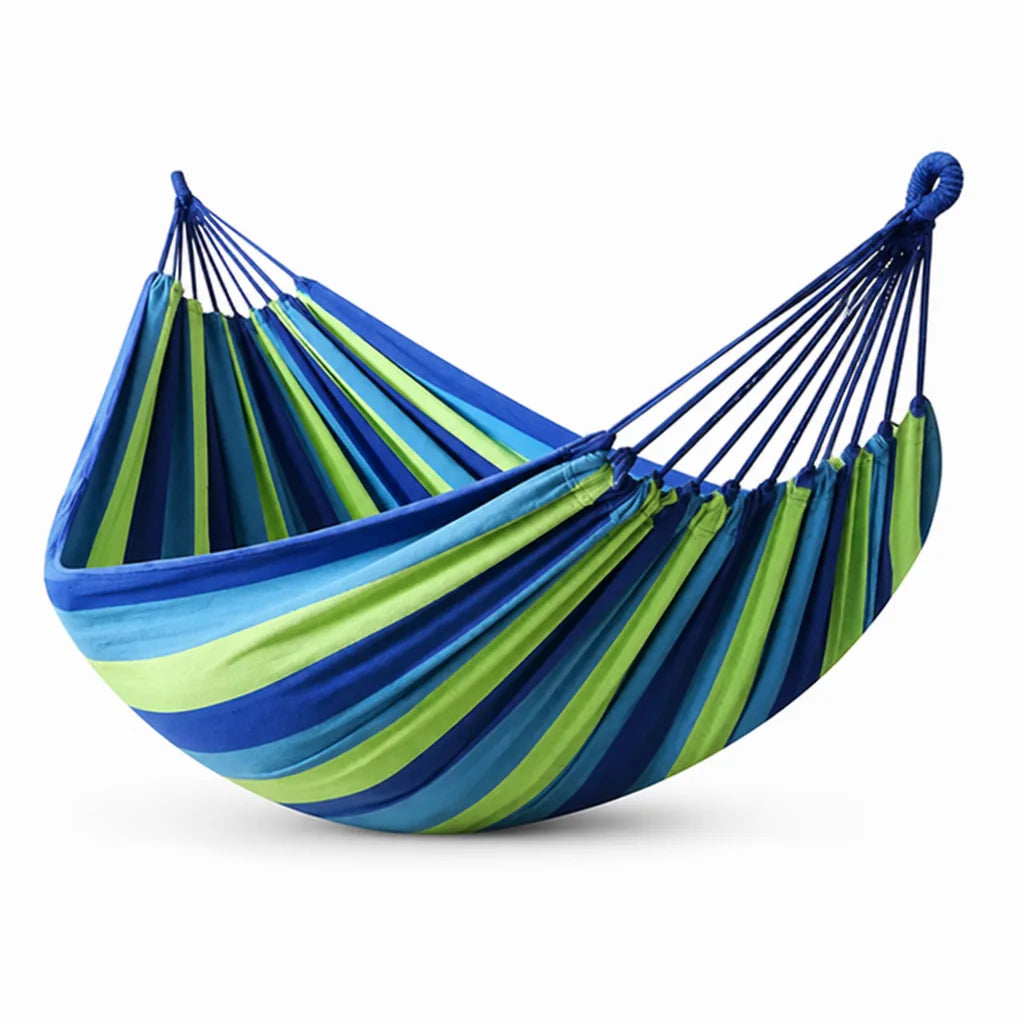 Striped Outdoor Hammock (Includes Carrying Bag, 190 x 80 cm)