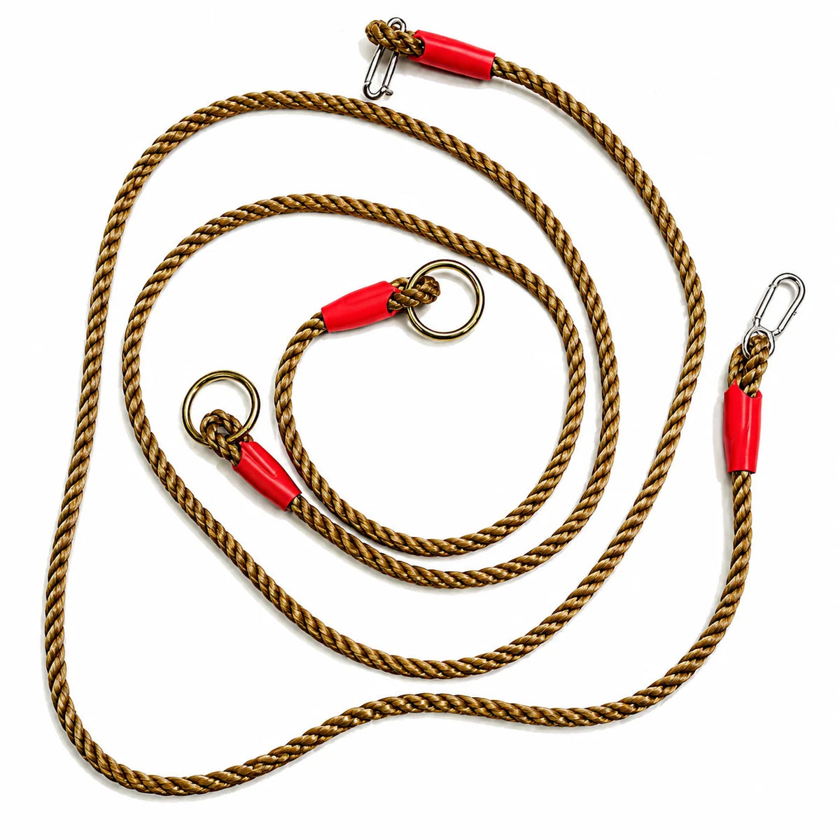 Swing Rope Extension Set Adjustable 3.6–5.9 Ft Metal Hooks