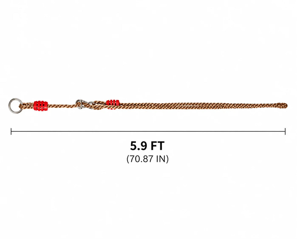 Swing Rope Extension Set Adjustable 3.6–5.9 Ft Metal Hooks