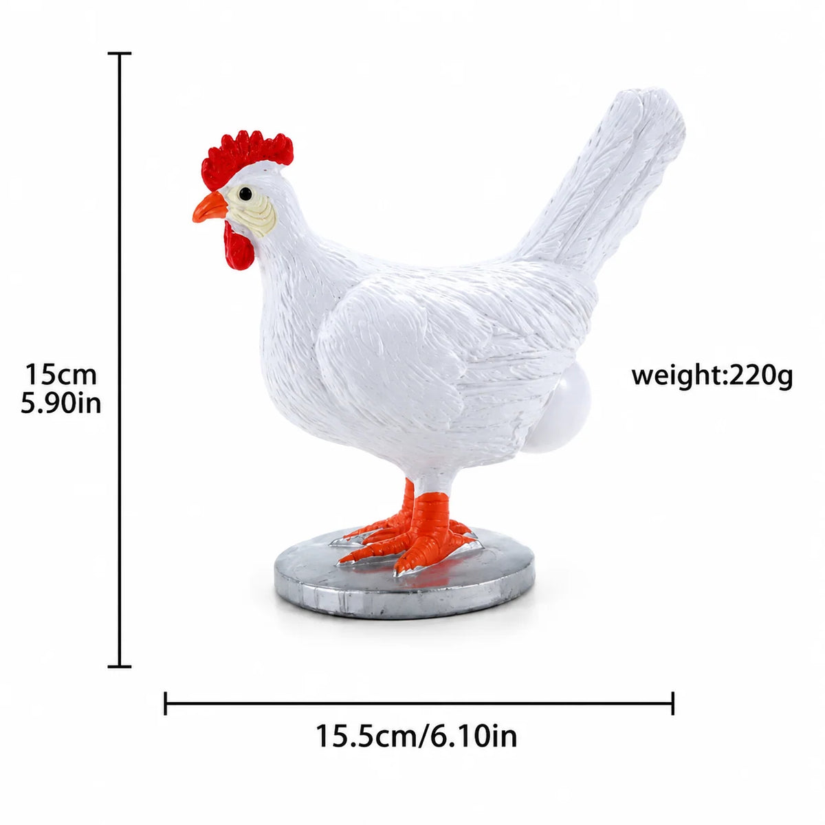Table Lamp Chicken Design Warm LED USB-Powered