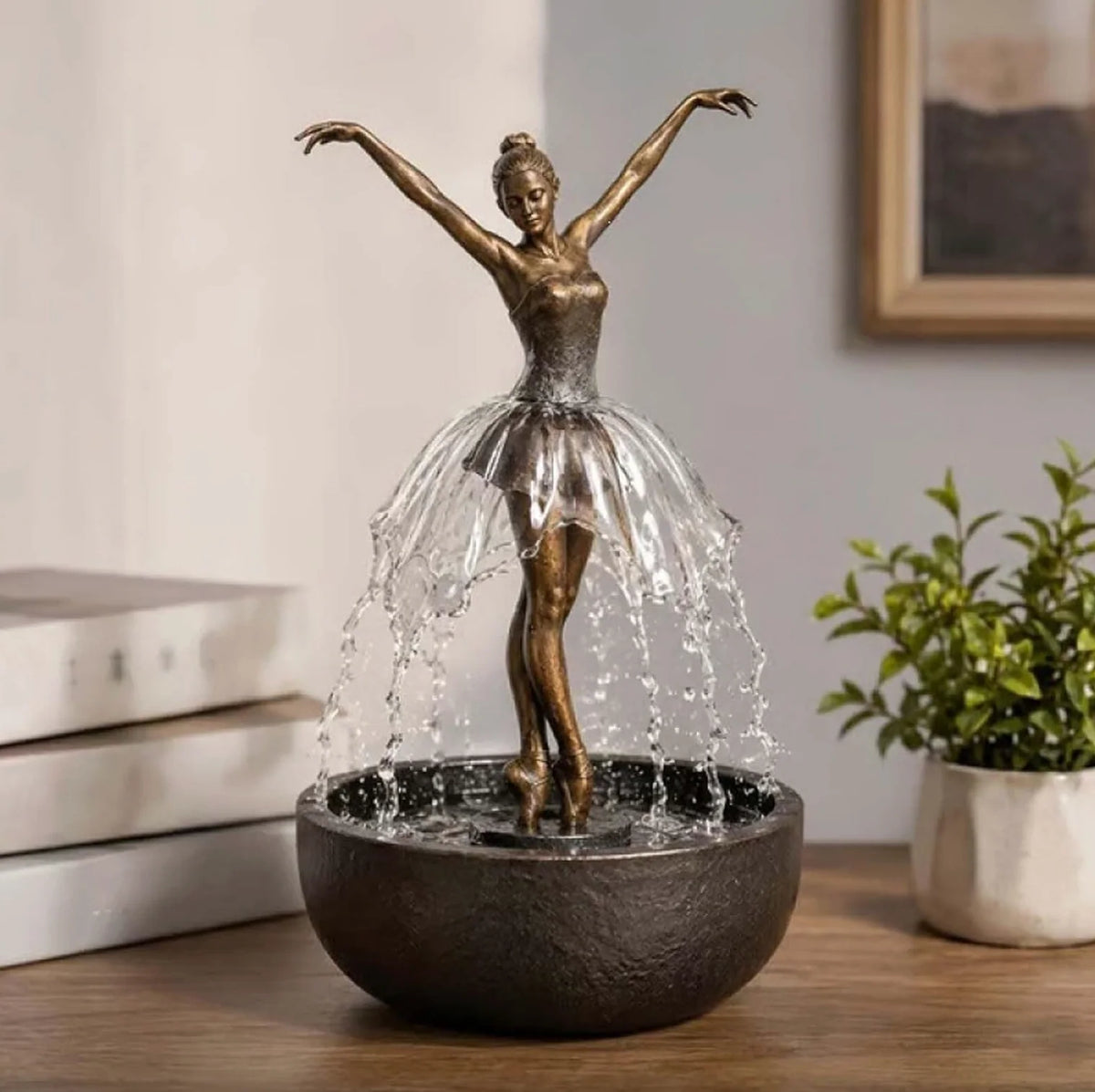 Tabletop Water Fountain Bluetooth Speaker LED Lighting