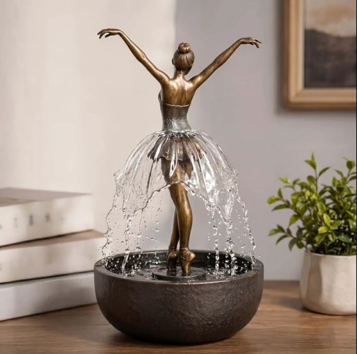 Tabletop Water Fountain Bluetooth Speaker LED Lighting