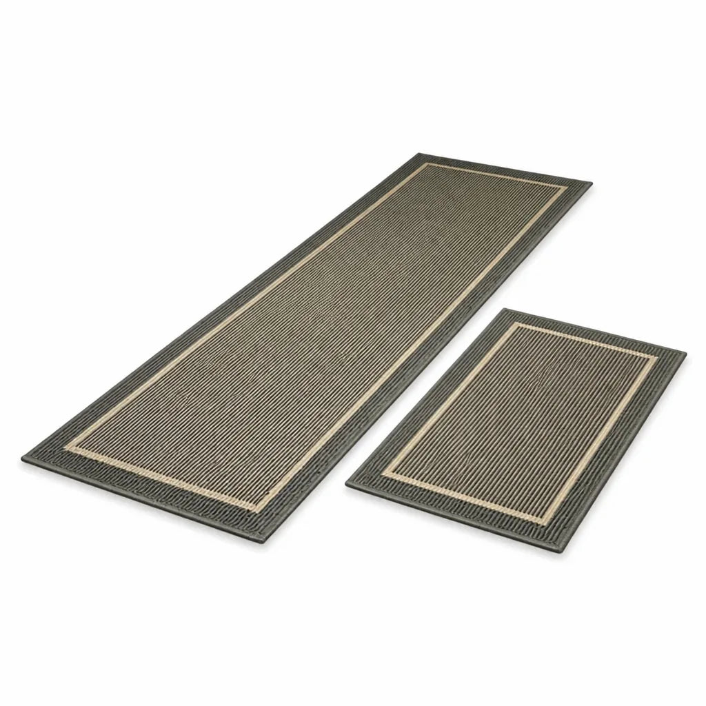 Textured Non-Slip Washable Kitchen Runner Set