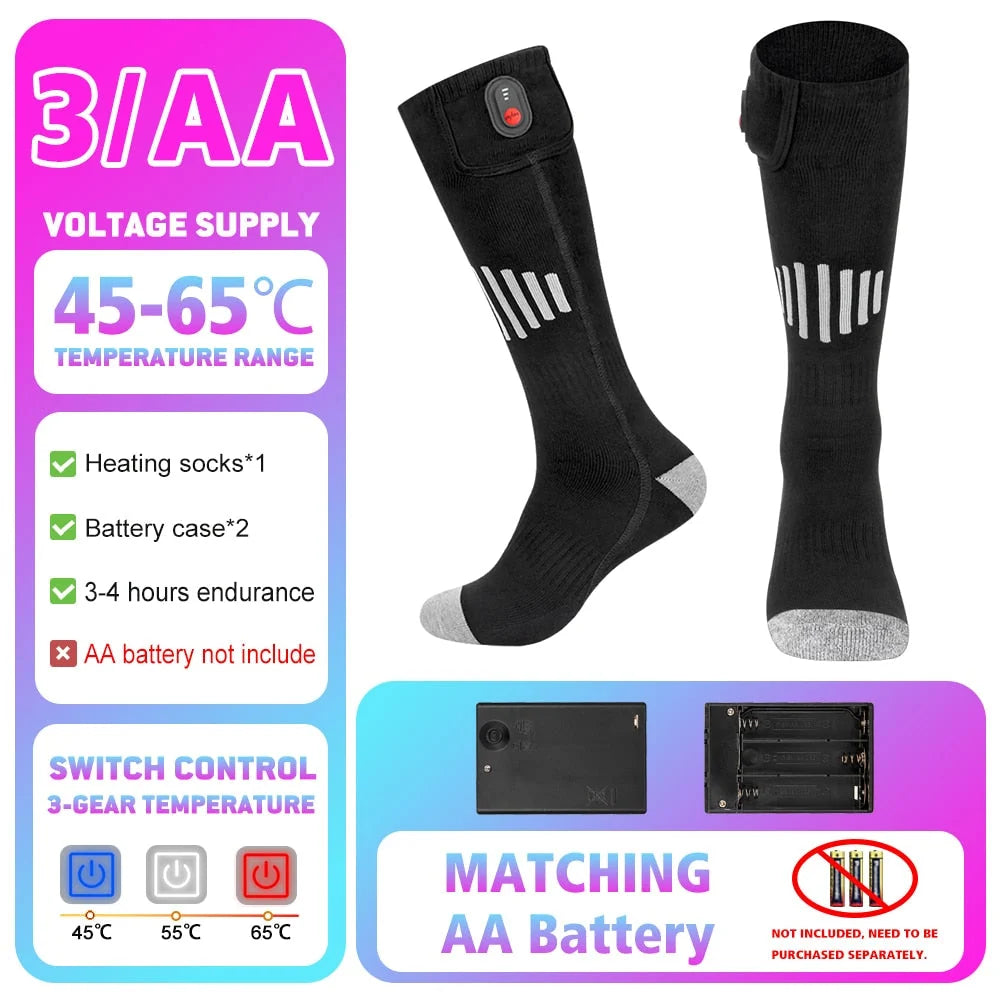 Thermal Socks Heat-Retaining Breathable Cotton Blend Slim Fit