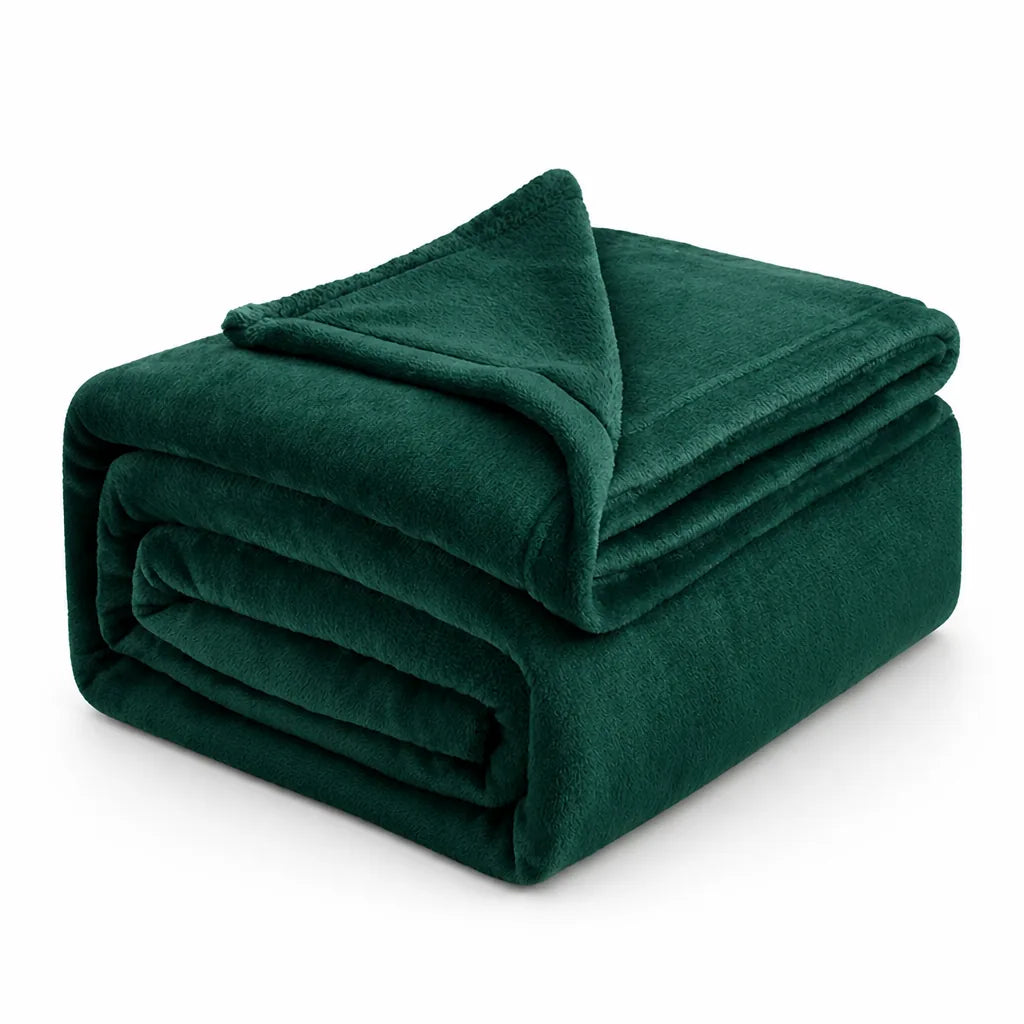 Throw Blanket Ultra-Soft Microfiber Machine Washable & Quick-Dry