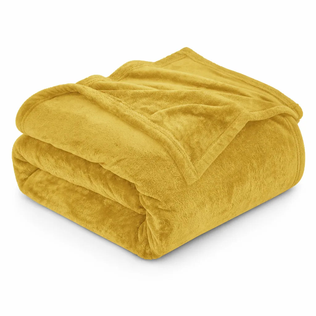 Throw Blanket Ultra-Soft Microfiber Machine Washable & Quick-Dry