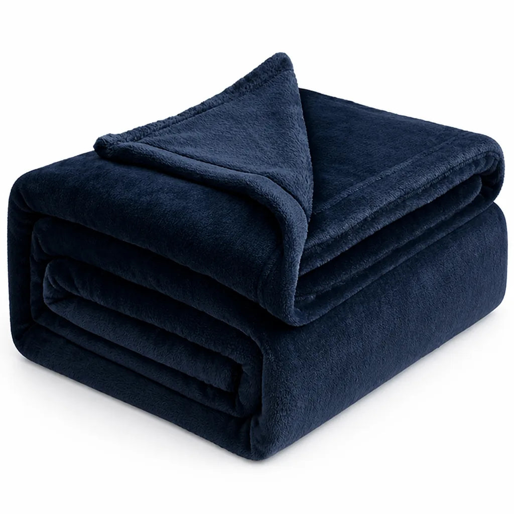 Throw Blanket Ultra-Soft Microfiber Machine Washable & Quick-Dry