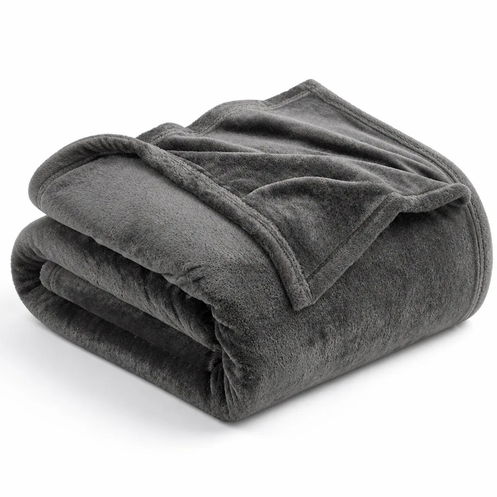 Throw Blanket Ultra-Soft Microfiber Machine Washable & Quick-Dry