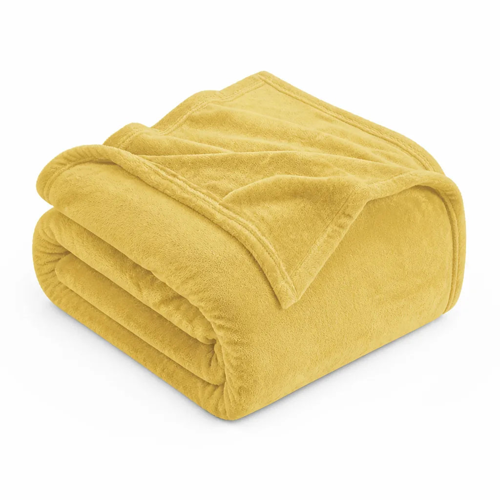 Throw Blanket Ultra-Soft Microfiber Machine Washable & Quick-Dry