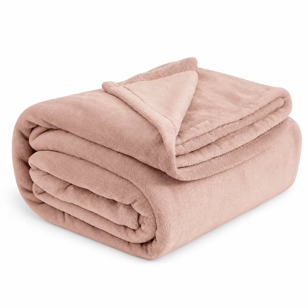 Throw Blanket Ultra-Soft Microfiber Machine Washable & Quick-Dry