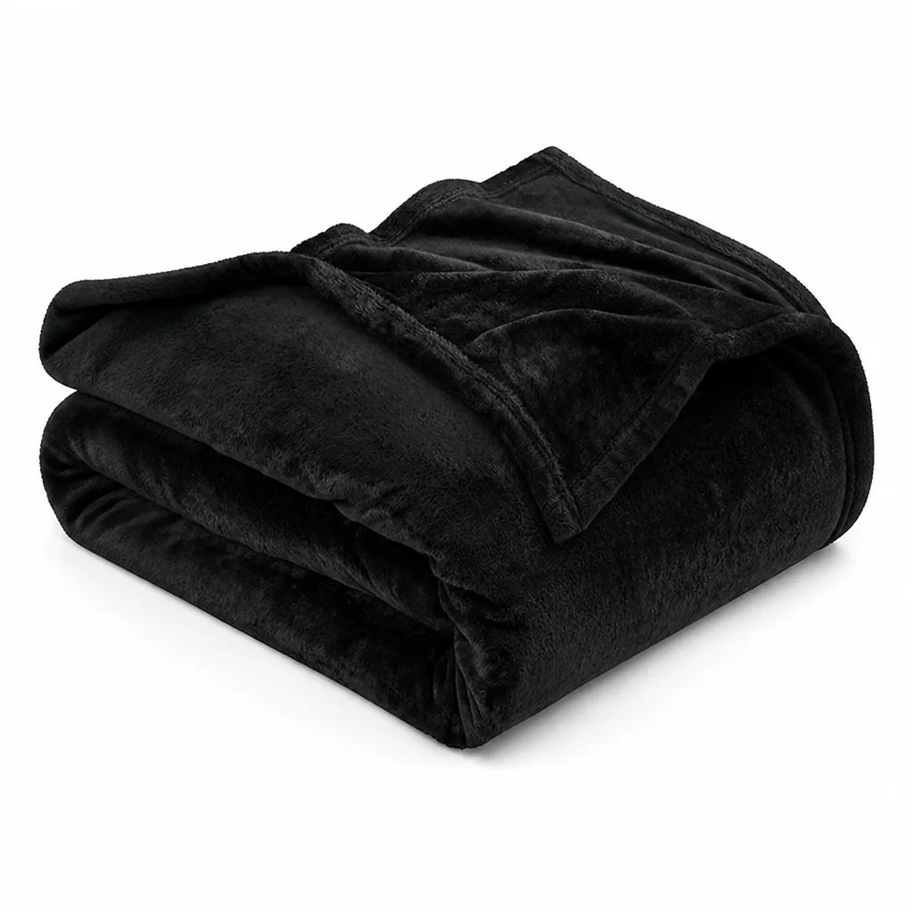 Throw Blanket Ultra-Soft Microfiber Machine Washable & Quick-Dry