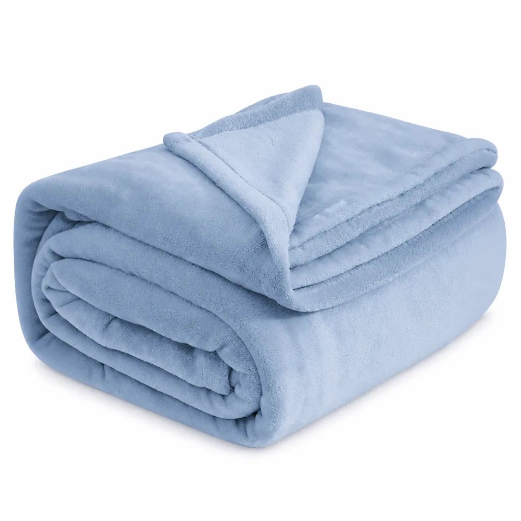 Throw Blanket Ultra-Soft Microfiber Machine Washable & Quick-Dry