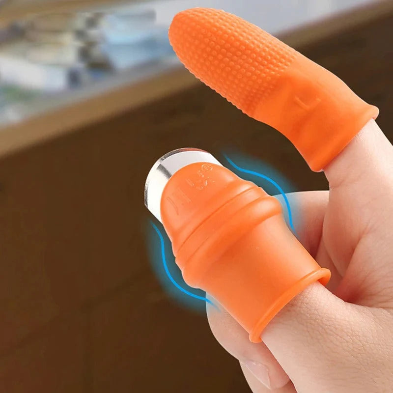 Thumb Knife Set Stainless Steel 6-Piece with Finger Guards