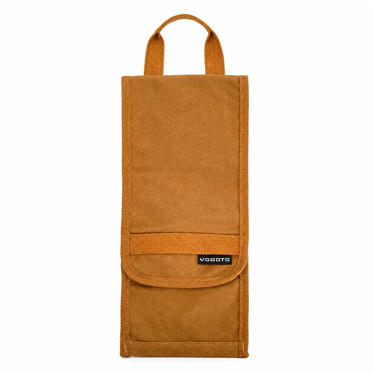 Tool Roll Bag Waxed Canvas Multiple Compartments Roll-Up Design