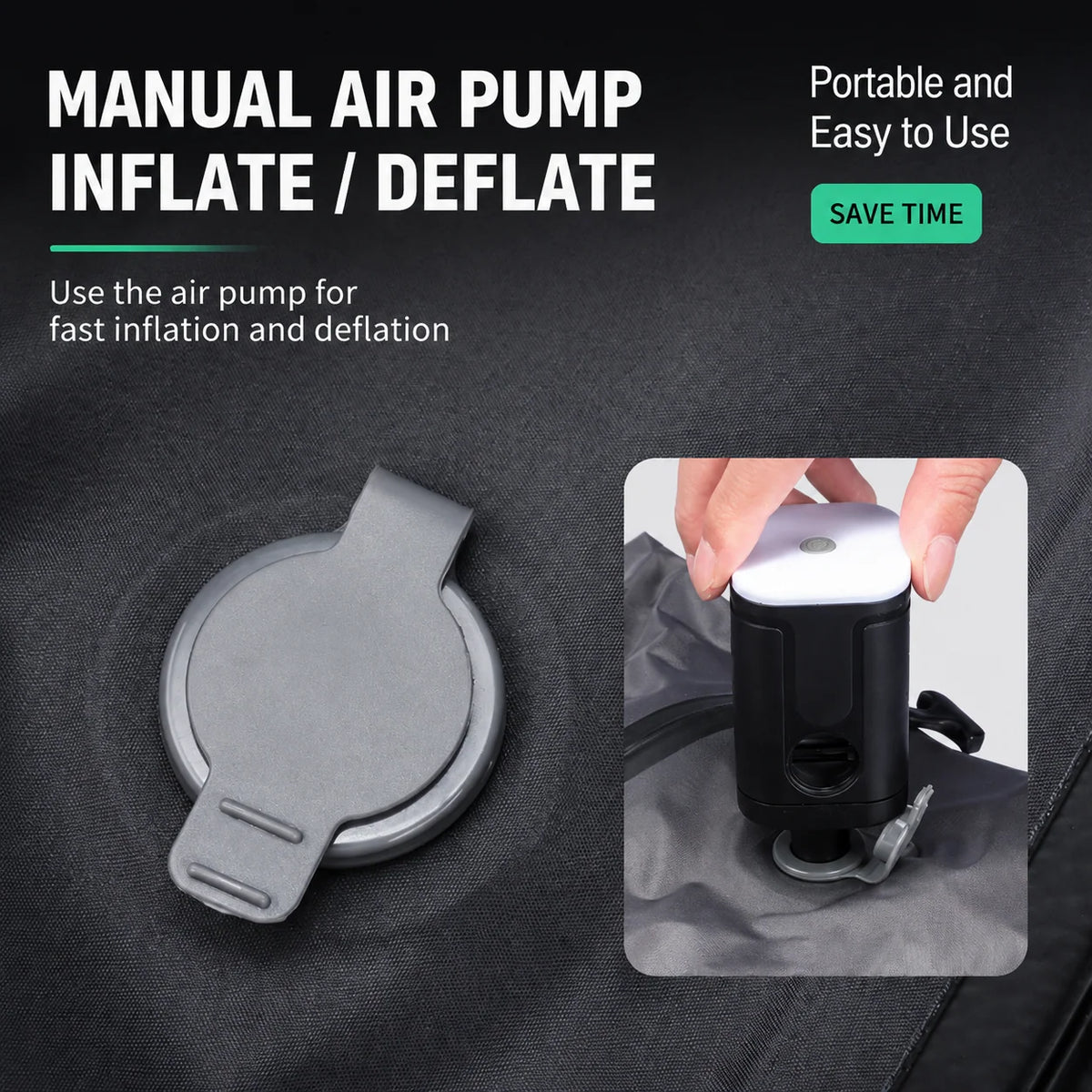Travel Compression Bag Space-Saving Portable Pump Included