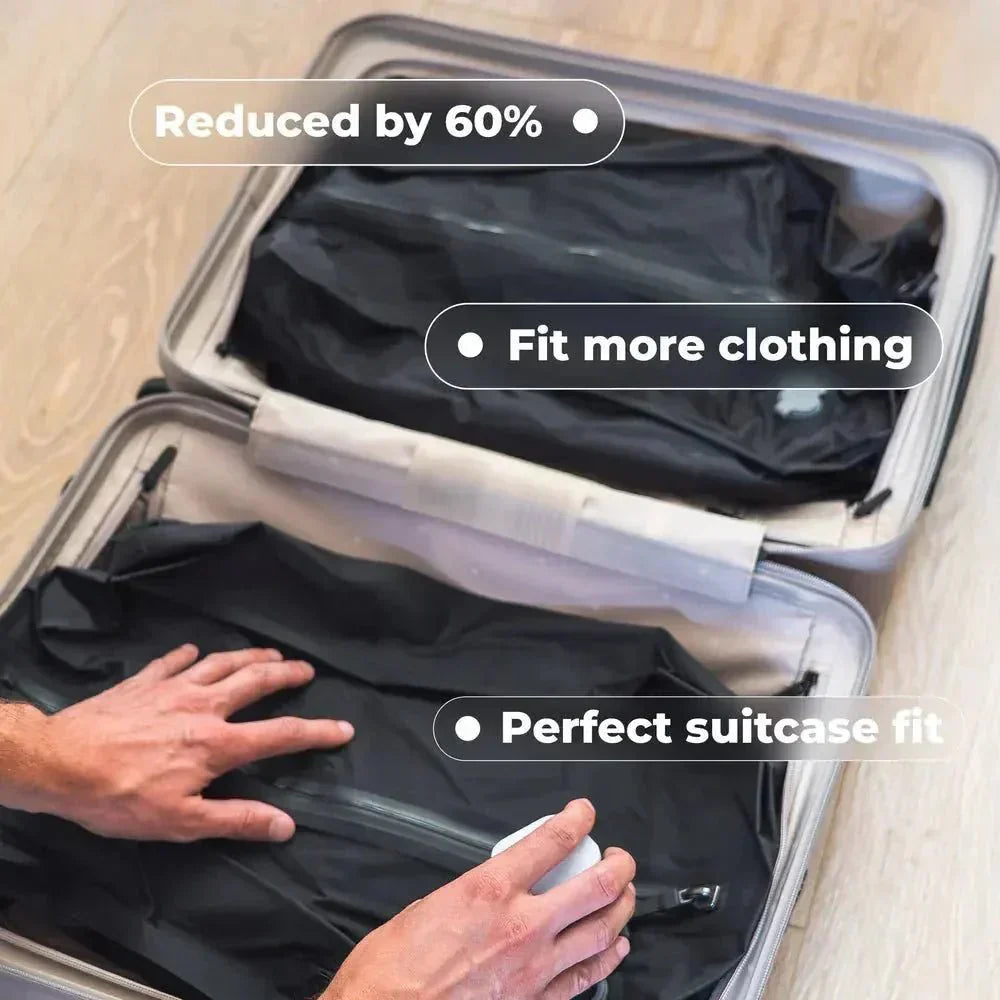 Travel Compression Bag Space-Saving Portable Pump Included