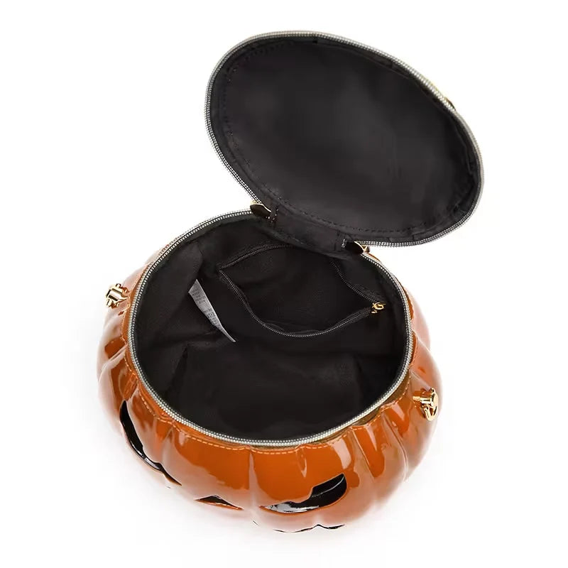 Treat Bag Pumpkin Monster Design Detachable Shoulder Strap
