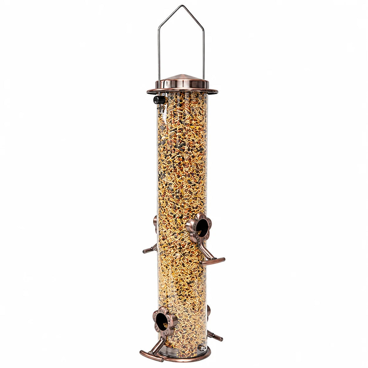Tube Bird Feeder Stainless Steel Squirrel-Resistant Hanging