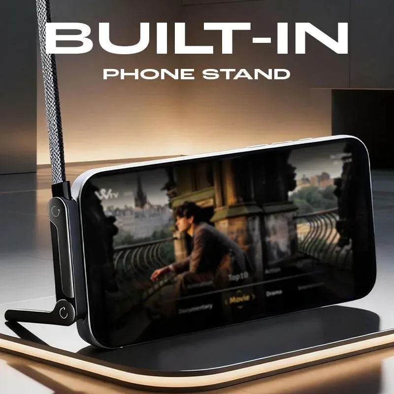 USB-C Charging Cable Built-In Phone Stand Braided 240W