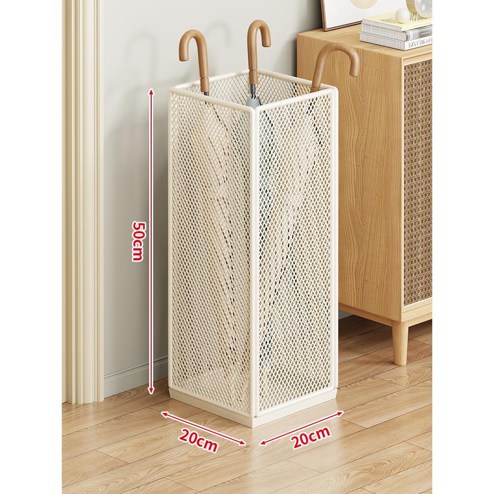 Umbrella Stand Ventilated Metal Mesh Space-Saving, Rust-Resistant Steel