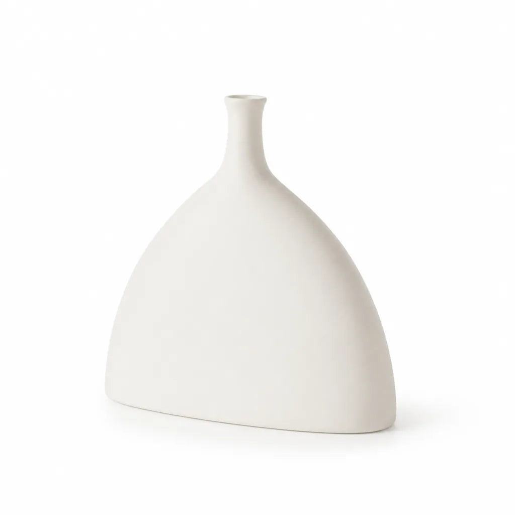 Vase Ceramic Modern Minimalist White