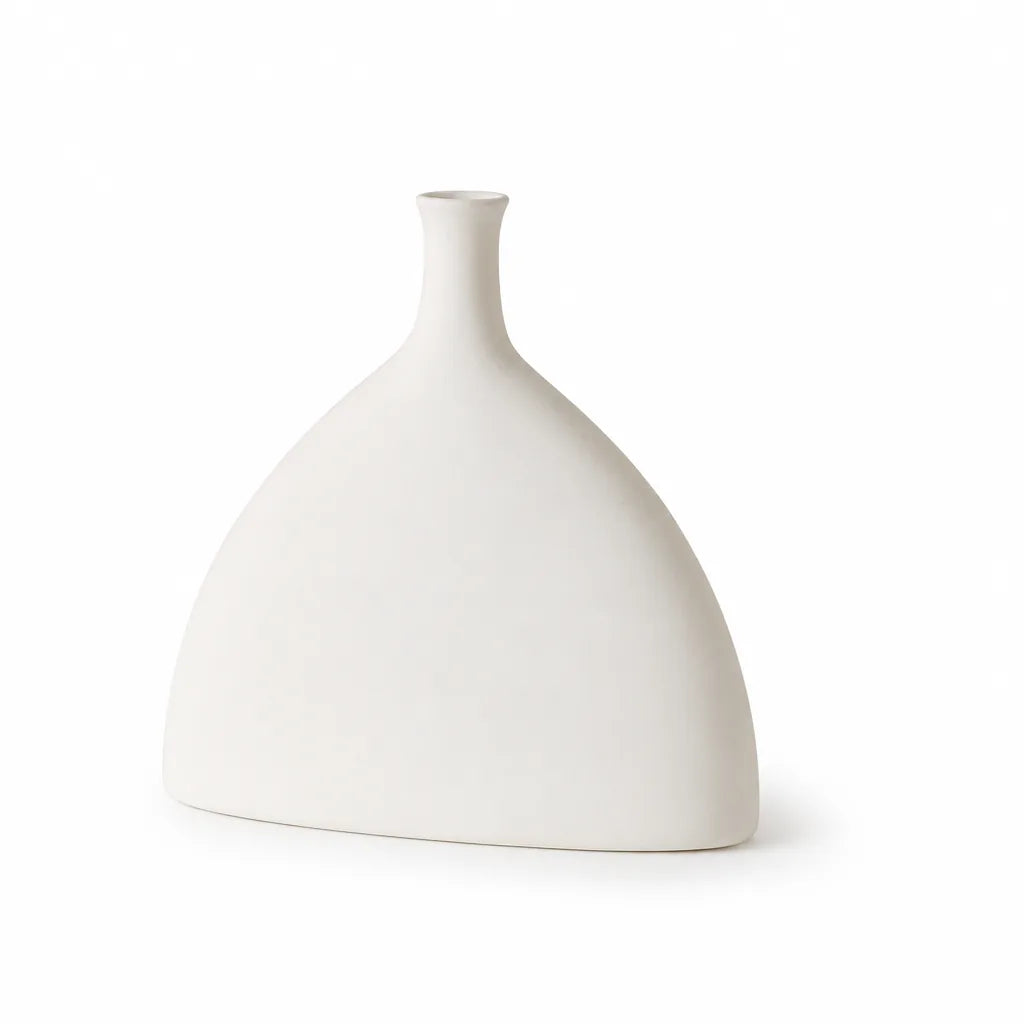 Vase Ceramic Modern Minimalist White