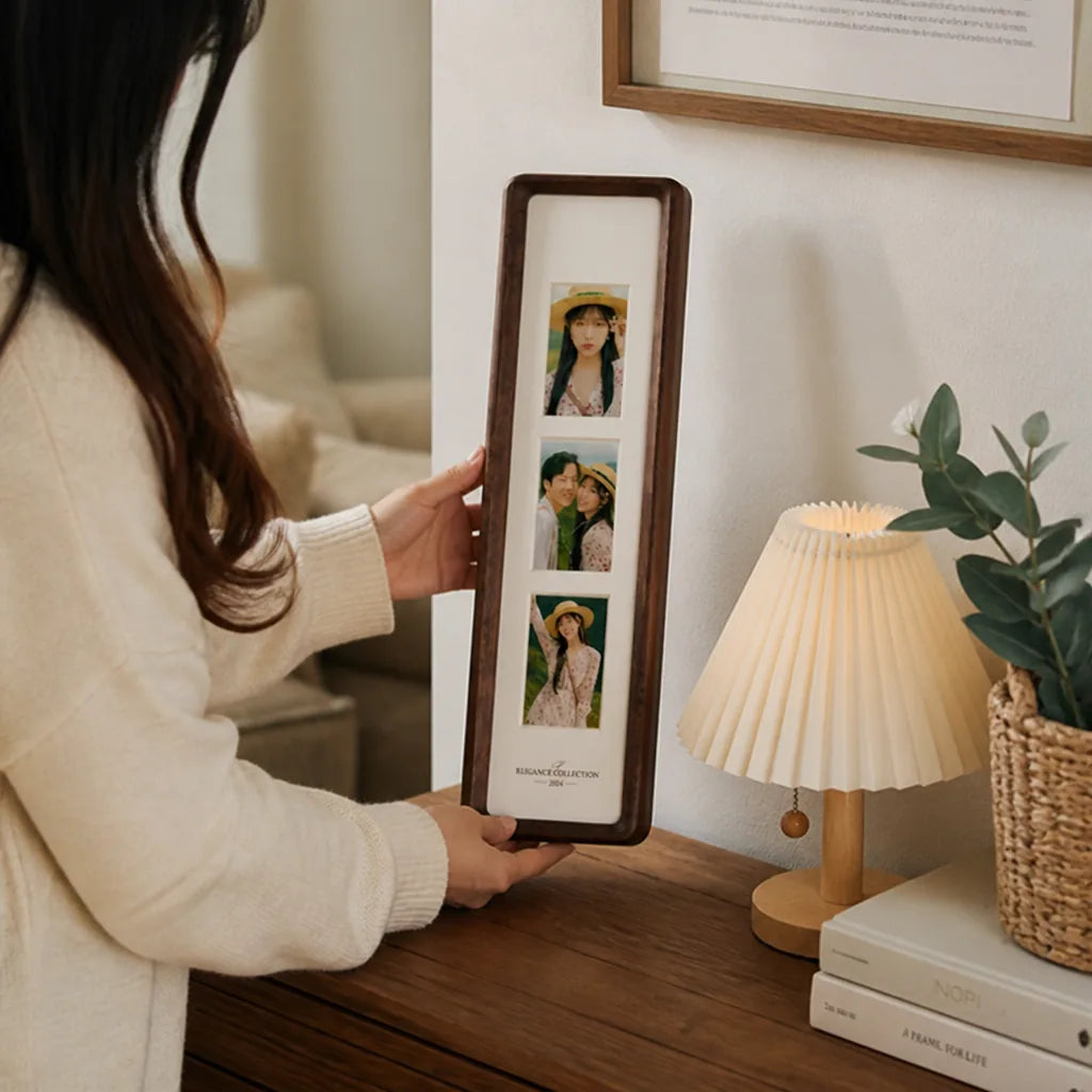 Vertical Multi-Photo Solid Wood Photo Frame (3-4 Photo Openings)
